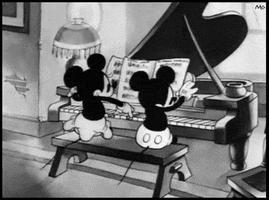 Mickey Mouse Playing Piano GIFs - Find & Share on GIPHY