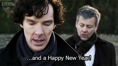 Happy New Year Sherlock Gif By Bbc Find Share On Giphy