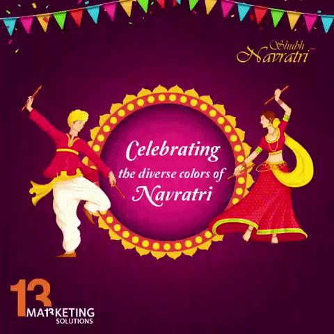 creative-team navratri greeting GIF