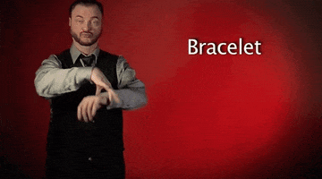 sign language bracelet GIF by Sign with Robert