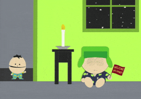 kyle broflovski baby GIF by South Park 