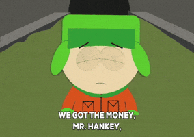 kyle broflovski money GIF by South Park 