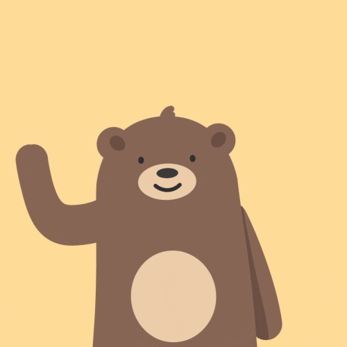 cute bear trippy gif