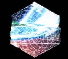 thefacesblur art animation glitch sacredgeometry GIF