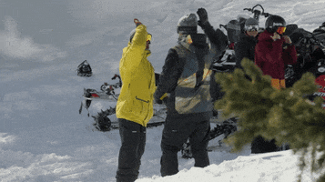 high five snowboard GIF by Red Bull