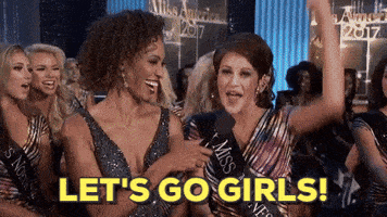 Let S Go Girls Gif By Miss America Find Share On Giphy