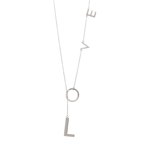 beccaaronson love jewelry necklace love lariat GIF