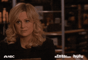 Scared Parks And Recreation GIF by HULU