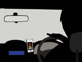 SSRP road safety, mobile pone, driving GIF