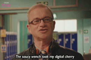 bad education the saucy wench took my digital cherry GIF by BBC