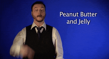 peanut butter and jelly asl GIF by Sign with Robert