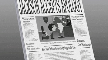michael jackson newspaper GIF by South Park 