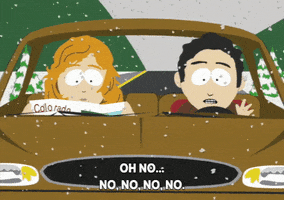 scared car breakdown GIF by South Park 