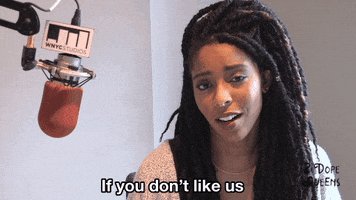 fuck off jessica williams GIF by 2 Dope Queens Podcast