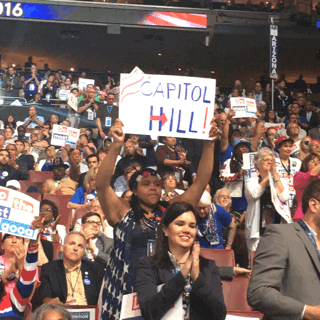 crowd rally GIF by Democratic National Convention