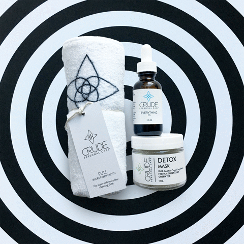 CRUDE skincare black friday vegan skincare microbiome GIF