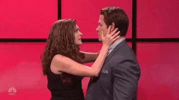 john cena kiss GIF by Saturday Night Live