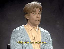 only you can help you stuart smalley GIF by Saturday Night Live