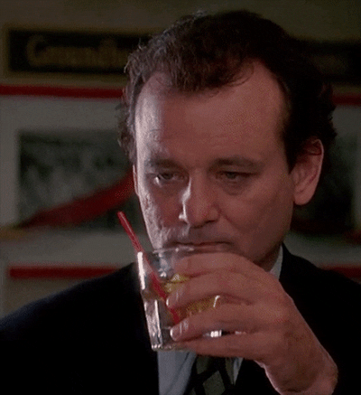 Bill Murray Drinking GIF - Find & Share on GIPHY