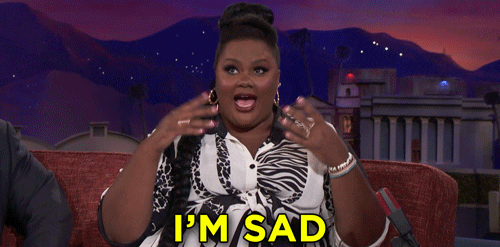 Im Sad Nicole Byer GIF by Team Coco - Find & Share on GIPHY