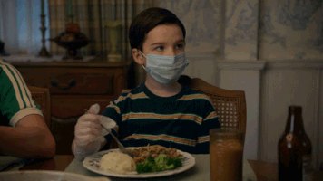 mask dinner GIF by CBS