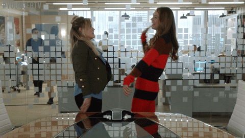 high five hilary duff GIF by YoungerTV