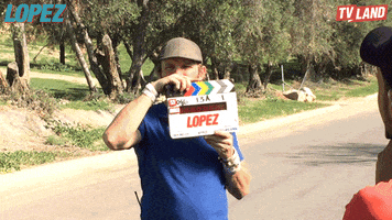 behind the scenes scene GIF by Lopez on TV Land