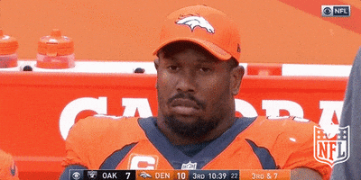 Frustrated Denver Broncos GIF by NFL