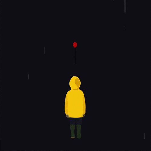 red balloon horror GIF