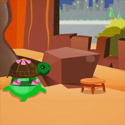 maguare infantil movimiento tortuga cuerpo GIF