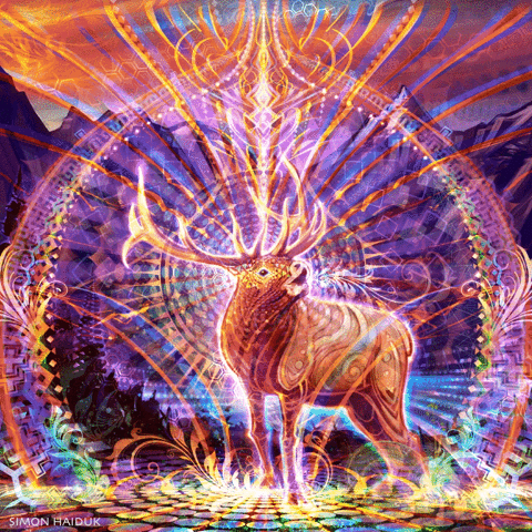 simonhaiduk happy rainbow trippy psychedelic GIF