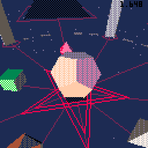 chiptune 3d pattern pico8 dithering GIF