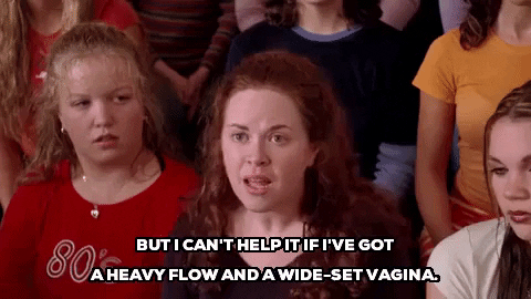 Mean Girls Heavy Flow GIF - Find & Share on GIPHY