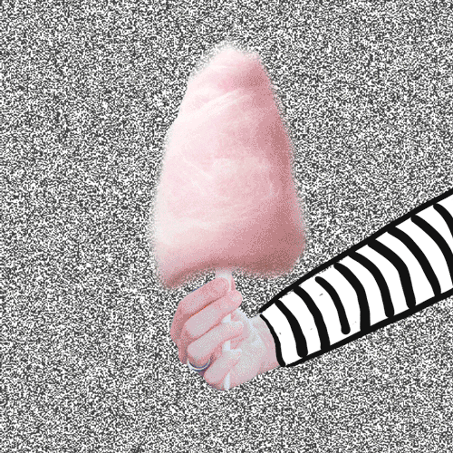 Cotton Candy Collage GIF by Percolate Galactic