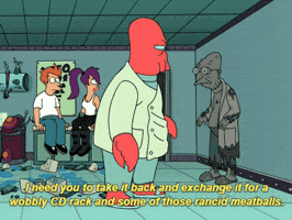 snarkymatt futurama ikea professor farnsworth pikea GIF