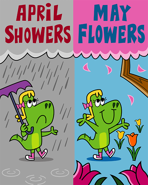 April Showers Animation GIF by joeyahlbum Find & Share on GIPHY