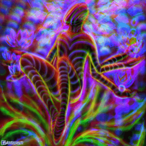 balazsvarga art trippy psychedelic neon GIF