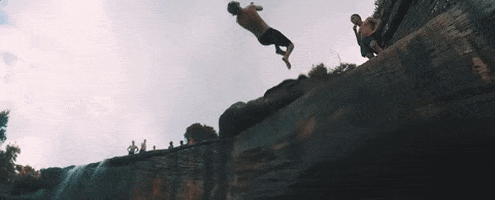 cliff jump GIF by State Champs