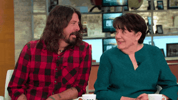 dave grohl mom and son GIF by CBS This Morning