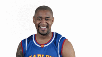 laughing GIF by Harlem Globetrotters