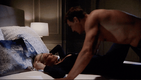 Giphy - carly corinthos kiss GIF by General Hospital