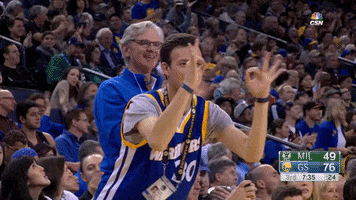 golden state warriors dub nation GIF by NBA