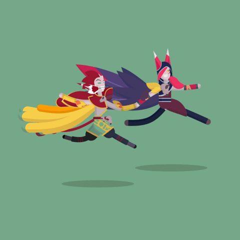 Gifs_of_Legends league of legends xayah rakan GIF