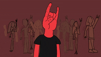 Screaming Heavy Metal GIF by CowWolf