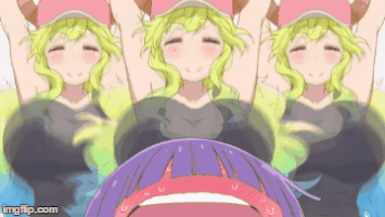 Scarlet_91 kobayashi lucoa boobs GIF