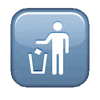 Emoji Trash Sticker for iOS & Android | GIPHY