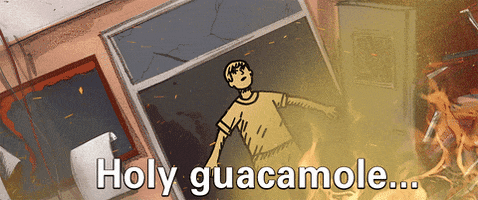 holy guacamole GIF by My Entire High School Sinking Into The Sea