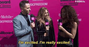 im really excited GIF by Billboard Music Awards