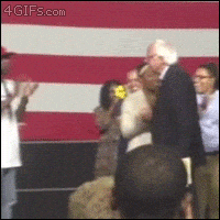 bernie sanders handshake GIF