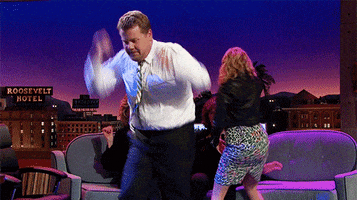 running man dancing GIF by The Late Late Show with James Corden